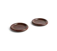 HAY Plato Barro Burgundy. Ø18 cm. pack de 2