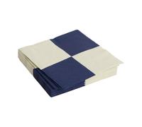 HAY Servilleta Pattern Lunch Check 33x33 cm. set de 20 Off white-dark blue L
