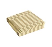HAY Servilleta Pattern Lunch Stripe 33x33 cm. set de 20 Cream-sand pillar
