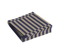 HAY Servilleta Pattern Lunch Stripe 33x33 cm. set de 20 Dark blue-dark sand pillar