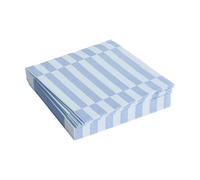 HAY Servilleta Pattern Lunch Stripe 33x33 cm. set de 20 Light blue-dusty blue pillar