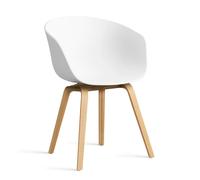 HAY Silla About a Chair 22. 2.0 Blanco-estructura de roble lacado