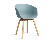 HAY Silla About a Chair 22 Dusty blue-soporte de roble lacado