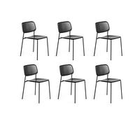 HAY Silla Soft Edge 40. Black oak-estructura de acero negra. pack de 6