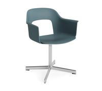 HAY Sillón Layout Armchair 231 silla de oficina Ocean-aluminio pulido 4 star swivel base