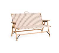 HAY Sofá plegable Outdoor Market Beige-red. 2 plazas