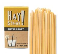 HAY! STRAWS Hay! pajitas para Beber Natural, 5"