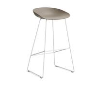 HAY Taburete alto About a Stool 38. 2.0 Caqui-estructura de acero blanco