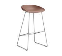 HAY Taburete alto About a Stool 38. 2.0 Ladrillo suave-estructura de acero inoxidable