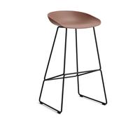 HAY Taburete alto About a Stool 38. 2.0 Ladrillo suave-estructura de acero negro