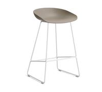 HAY Taburete bajo About a Stool 38. 2.0 Caqui-structura de acero blanco