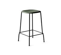 HAY Taburete bajo Soft Edge 30 hunter. estructura de acero negra