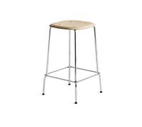 HAY Taburete bajo Soft Edge 30 Roble lacado al agua-krom