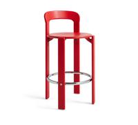 HAY Taburete Rey Low lacado 65 cm Rojo escarlata