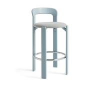 HAY Taburete tapizado Rey Low Steelcut trio 113 slate blue
