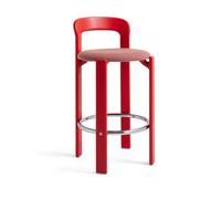 HAY Taburete tapizado Rey Low Steelcut Trio 376 scarlet red