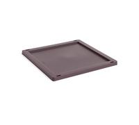 HAY Tapa mediana Colour Crate Square/Cube plastic Bordeaux