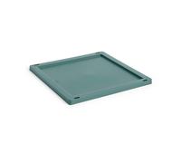 HAY Tapa mediana Colour Crate Square/Cube plastic Dark green