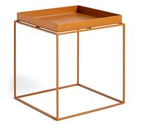 Hay Tray Table - Mesa Auxiliar (Acero, 44 cm), Color marrón