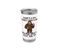 Hay un 99% de probabilidad de que no me importa el café divertido Bigfoot Vaso térmico de acero inoxidable de doble pared
