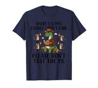 Hay un 99% de probabilidad de Que no me Importa el Dinosaurio Vaquero Divertido Camiseta