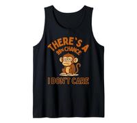 Hay un 99% de probabilidades de que no me importa mono Cita divertida Sarcasmo Camiseta sin Mangas