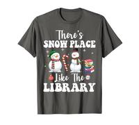 Hay un lugar nevado como la biblioteca, divertida Navidad de bibliotecario Camiseta