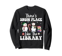 Hay un lugar nevado como la biblioteca, divertida Navidad de bibliotecario Sudadera