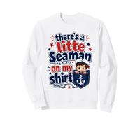 Hay un pequeño Marinero en mi Camisa Divertido Bolsillo Marinero Sudadera