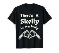 Hay un Skelly en mi Vientre mamá para ser gótica Espeluznante Madre Camiseta