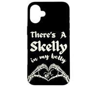 Hay un Skelly en mi Vientre mamá para ser gótica Espeluznante Madre Carcasa para iPhone 16 Plus