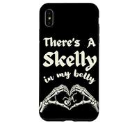 Hay un Skelly en mi Vientre mamá para ser gótica Espeluznante Madre Carcasa para iPhone XS MAX