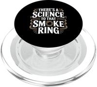 Hay una ciencia en ese anillo de humo Fumar carne PopSockets PopGrip para MagSafe