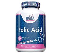 Haya Labs El Ácido Fólico, 800 Mcg - 250 Comprimidos 100 g