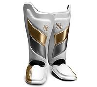 Hayabusa Espinilleras T3 Striking - Blanco/Dorado, Grandes