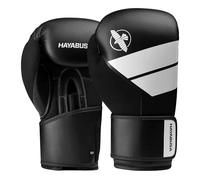 Hayabusa S4 - Guantes de boxeo para hombres y mujeres, negro/blanco, 14 onzas