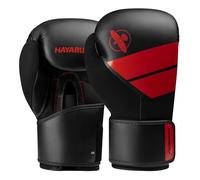 Hayabusa S4 - Guantes de boxeo para hombres y mujeres, negro/rojo, 14 onzas
