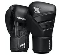 Hayabusa T3 Guantes de Boxeo para Hombres y Mujeres, protección de muñecas y Nudillos, Soporte de muñeca férula, Acolchado de Espuma de 5 Capas para Nudillos, Negro, 16 oz