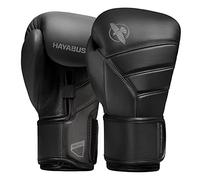 Hayabusa T3 Kanpeki Guantes de Boxeo de Cuero para Hombres y Mujeres para Entrenamiento de Entrenamiento con Bolsa Pesada y Manopla - Negro, 16 oz