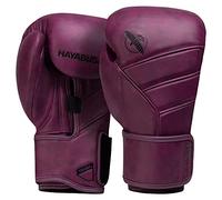 Hayabusa T3 LX Guantes de Boxeo de Cuero para Hombres y Mujeres para Entrenamiento de Sparring con Bolsa Pesada y Trabajo con Manoplas - Vino, 14 oz