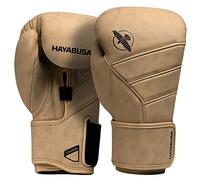 Hayabusa T3 LX Guantes de Boxeo de Cuero para Hombres y Mujeres para Entrenamiento de Sparring con Bolsa Pesada y Trabajo con Manoplas - Bronceado, 14 oz