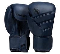 Hayabusa T3 LX Guantes de Boxeo de Cuero para Hombres y Mujeres para Entrenamiento de Sparring Trabajo con Bolsa Pesada y Manopla - Índigo, 16 oz