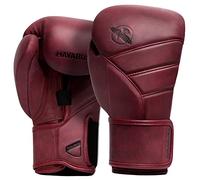 Hayabusa T3 LX Guantes de Boxeo de Cuero para Hombres y Mujeres para Entrenar Sparring Trabajo con Bolsa Pesada y Manoplas - Carmesí, 16 oz
