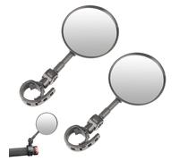 Hayaww 2 Pcs 10 cm Espejos de Bicicleta retrovisor bicicleta Espejo Retrovisor de Bicicleta 360° Adjustable Giratorio Espejo Convexo para Bicicleta para 15-35 mm Manillar Bicicleta Montaña Carretera