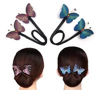 Hayaww 2 Pcs Hair Bun Maker, Pelo MoñO Maker Magic Hair Bun Maker Fabricantes De MoñO HáBiles Bandeja De Moda Para El Cabello Para Uso Diario, Deportes, Playa, Bar, GraduacióN, Fiesta