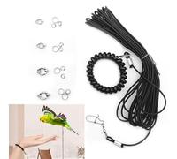 Hayaww 6 m Cuerda de Vuelo Loro Tobillera de Pájaro Mascota Cuerda voladora de loro Arnés para Loro Correa de Arnés para Pájaros Pulsera Cuerda Voladora Antimordedura de Pájaro Anti-mordida Cuerda (B)