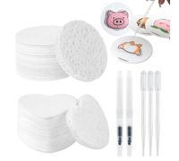 Hayaww Kit de Dibujo de Textura de Espuma 3D Pintura con Textura Espuma DIY Esponjas con Pinceles Agua Y cuentagotas Hojas de Papel Texturizado de Espuma Mágica para Proyectos de Arte Creativo (A)