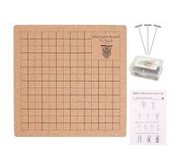 Hayaww Tablero De Macramé 18×18cm Con Pines E Instrucciones - Reutilizable Para Trenzar Pulseras, Hilo De Nudo, Bufandas - Proyecto De Macramé