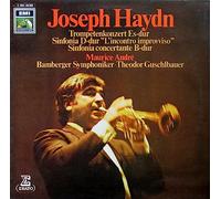 HAYDN Franz Joseph (Austria) - HAYDN, Franz Joseph: Konzert fur trompete nr.1 Es-dur Hob.VIIe 1; Sinfonia concertante fur oboe, fagott, violine, violoncello und orchester B-dur Hob. I 105; Sinfonia "Ouverture" D-dur Hob. Ia 6 ---EMI--EMI 1C 065 28280-Vinyl LP-HAYDN Franz Joseph (Austria)-ANDRE' Maurice (tromba); Bamberger Symphoniker; GUSCHLBAUER Theodor (dir); HAUBLEIN Hans (violoncello); JUNG Holman (fagotto); WINTER Otto (oboe)