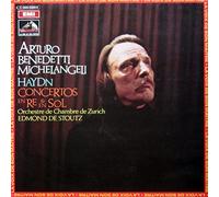 Haydn, Joseph - Joseph Haydn / Arturo Benedetti Michelangeli , Zürcher Kammerorchester , Edmond De Stoutz - Haydn - Klavierkonzerte In D Und G - EMI - 1 C065-02614